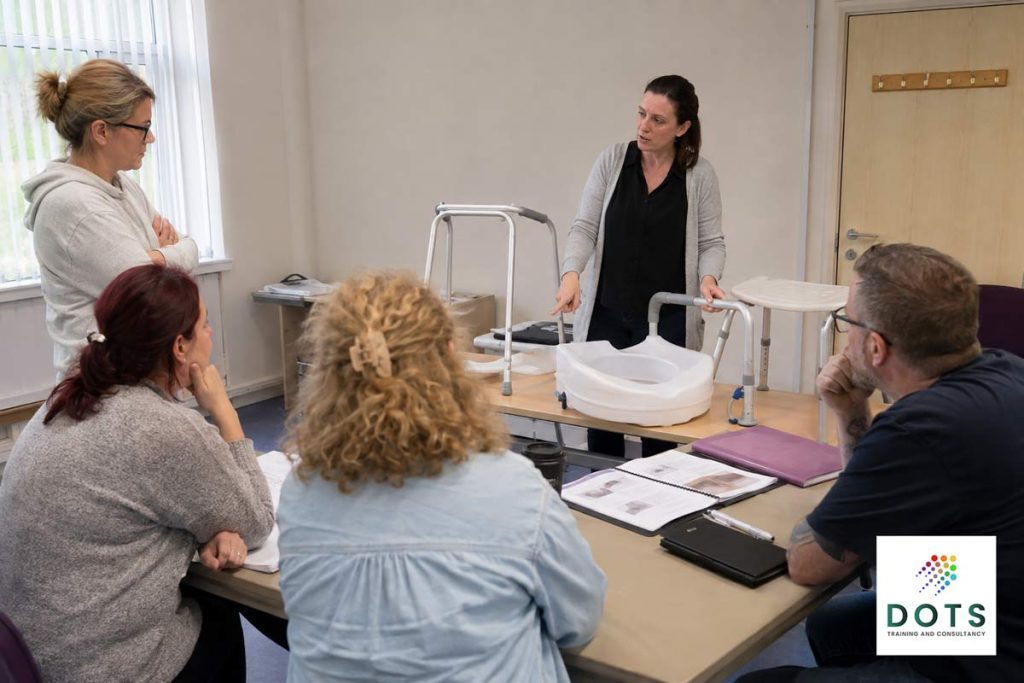OT led Trusted Assessor training session on safe equipment provision and home adaptations